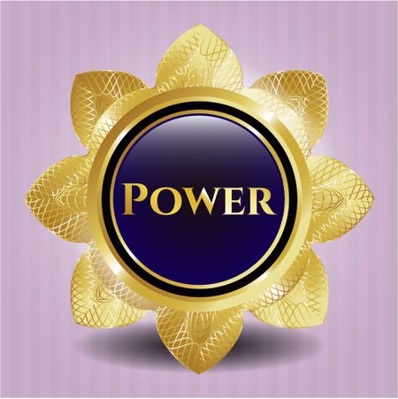 Power golden badge