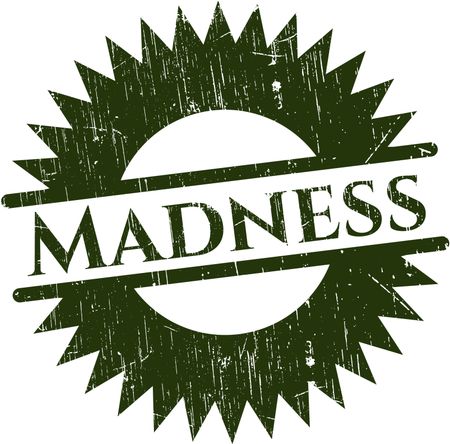 Madness grunge style stamp