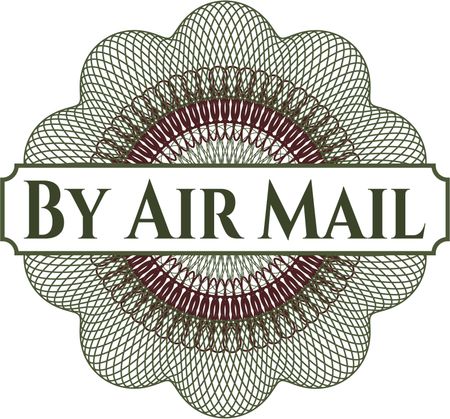 By Air Mail rosette (money style emplem)