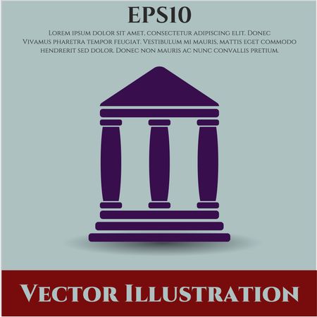 Bank icon vector illustration