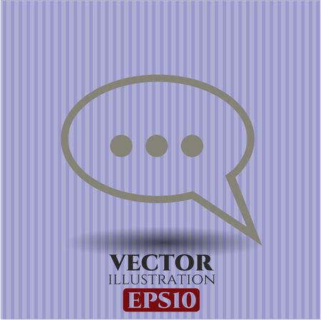 Speech bubble icon vector illustration