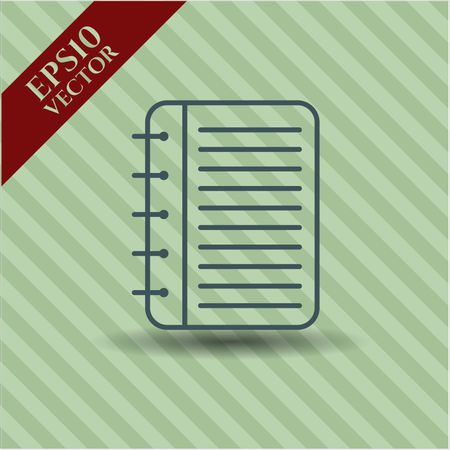 Note Book vector icon or symbol