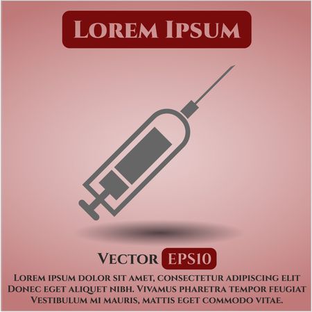 Syringe icon vector illustration