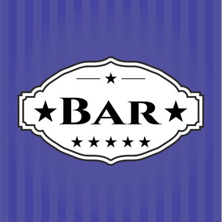Bar card, poster or banner