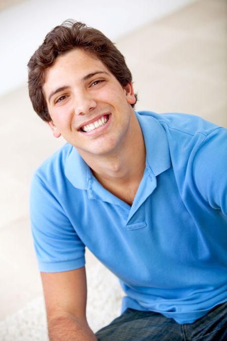 Portrait of a handsome young man smiling