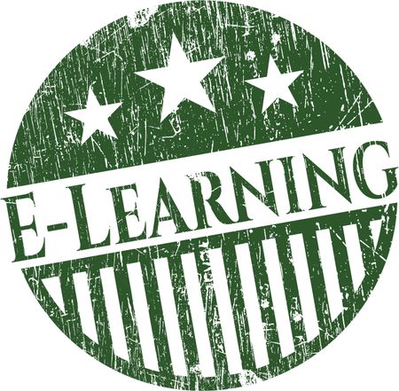 E-Learning with rubber seal texture