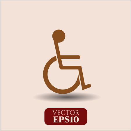 Disabled (Wheelchair) vector icon