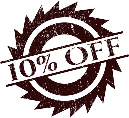 10% Off rubber grunge seal