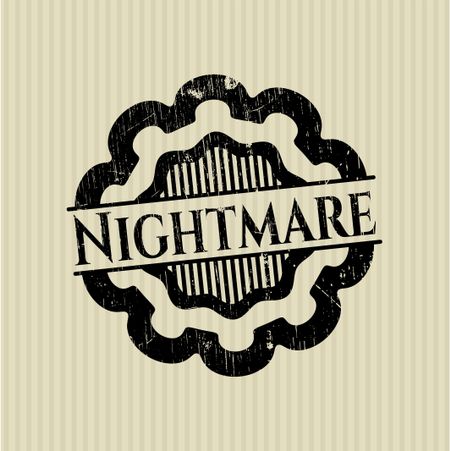 Nightmare grunge stamp