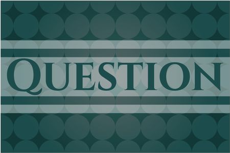 Question poster or card