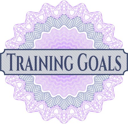 Training Goals money style rosette