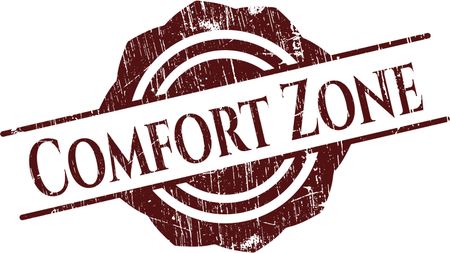 Comfort Zone rubber grunge texture stamp