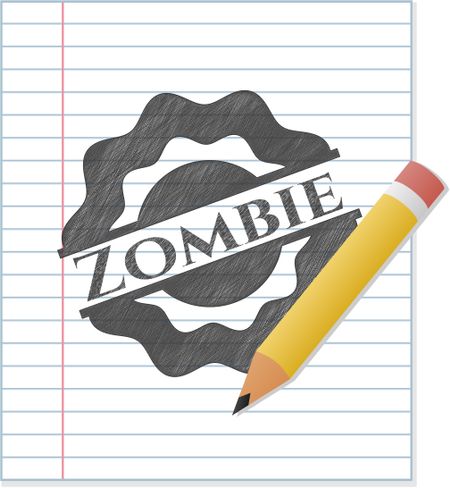 Zombie pencil draw