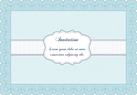 Retro invitation. Border, frame. With quality background. Lovely design. 