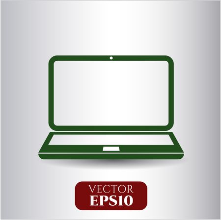 Laptop vector icon or symbol