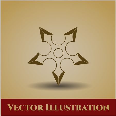 Ninja Star vector symbol