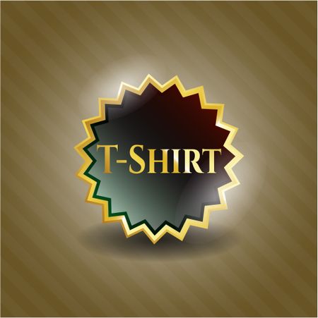T-Shirt golden emblem
