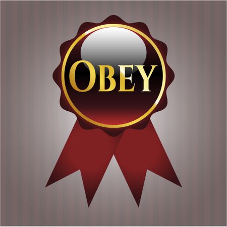 Obey golden emblem