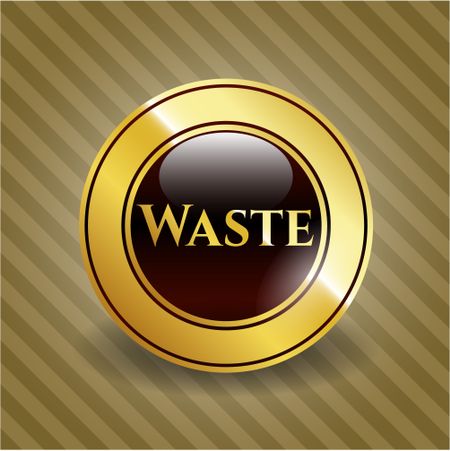 Waste golden emblem
