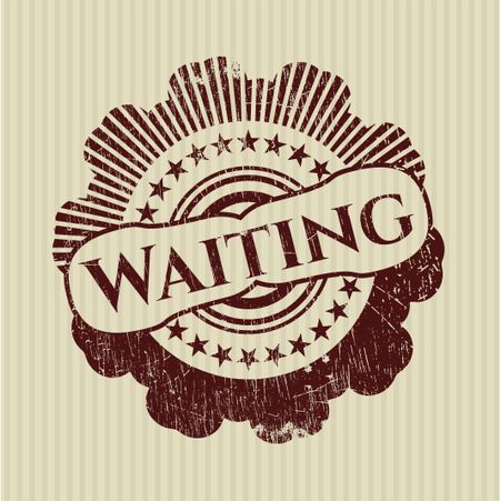 Waiting rubber stamp