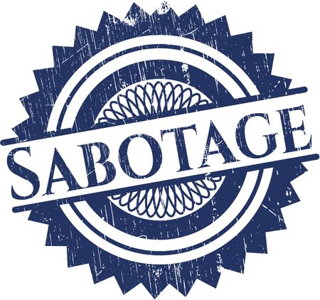 Sabotage rubber grunge texture stamp