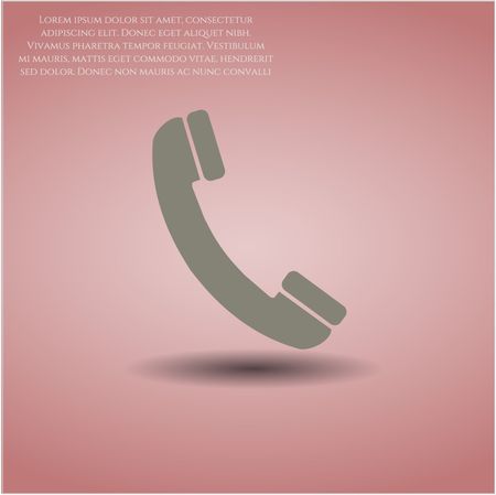 Old Phone vector icon