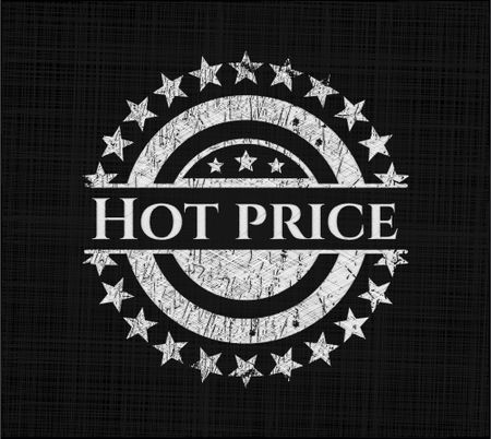 Hot Price written on a blackboard