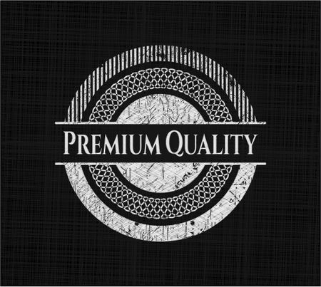 Premium Quality written on a blackboard