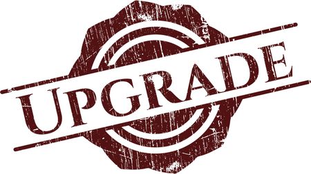 Upgrade rubber stamp with grunge texture