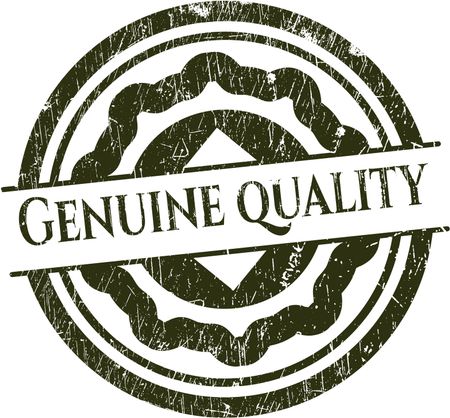 Genuine Quality grunge style stamp