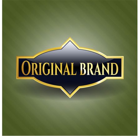 Original Brand gold emblem or badge