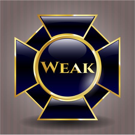 Weak gold emblem