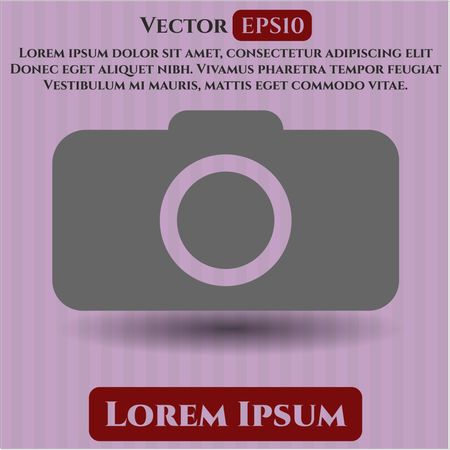 Photo camera icon vector illustration