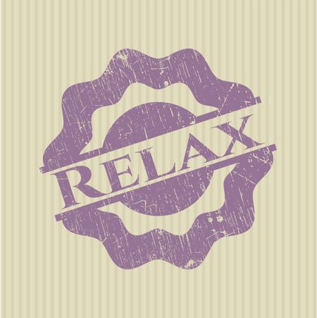 Relax rubber stamp