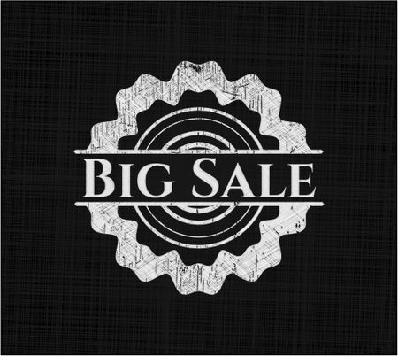 Big Sale written on a blackboard