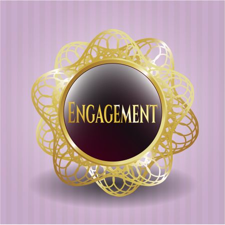 Engagement golden emblem