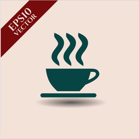 Coffee Cup vector icon or symbol