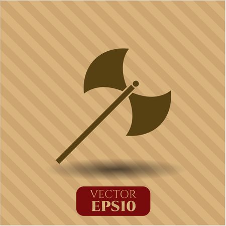 medieval-axe-icon-vector-illustration-393203977 Medieval axe icon vector illustration