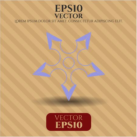 ninja-star-icon-vector-illustration-393207172 Ninja Star icon vector illustration