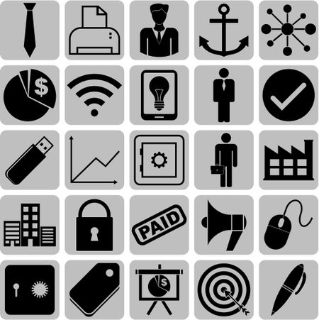 25 businessicon set. Universal Modern Icons.