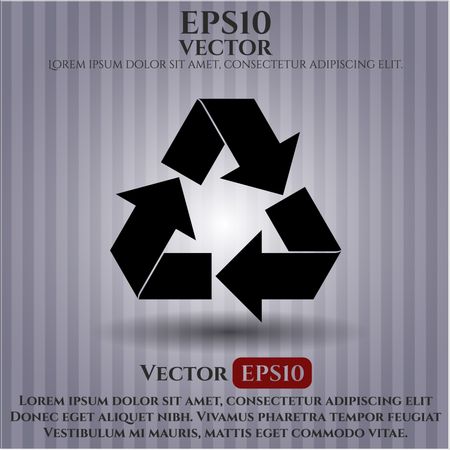 Recycle icon vector illustration