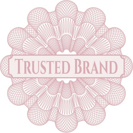 Trusted Brand inside a money style rosette