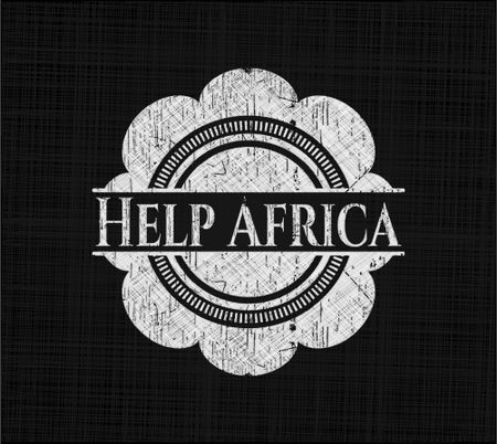 Help Africa chalk emblem