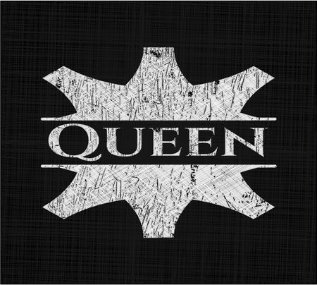 Queen on blackboard