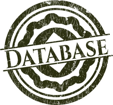 Database grunge seal