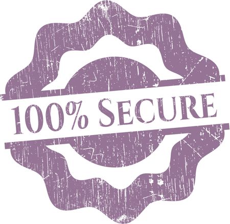 100% Secure with rubber seal texture