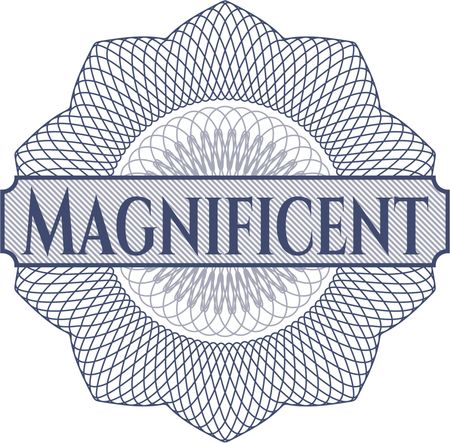 Magnificent rosette or money style emblem
