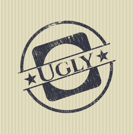 Ugly grunge style stamp