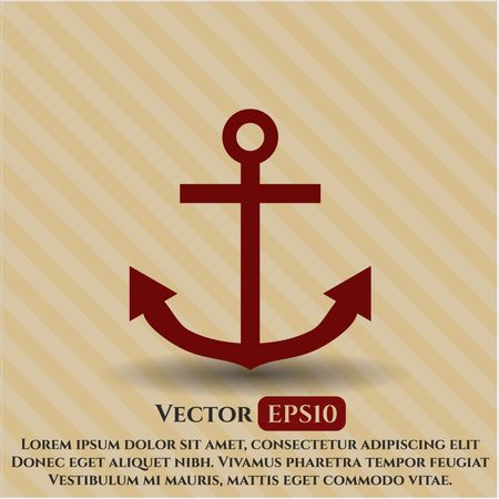 Anchor vector symbol
