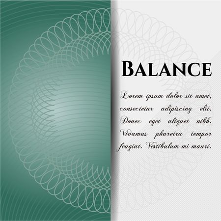 Balance banner or poster